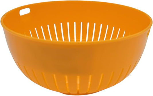 Hutzler Mini Food Colander Strainer, 6.25 Inch Diameter, BPA Free (Apricot)