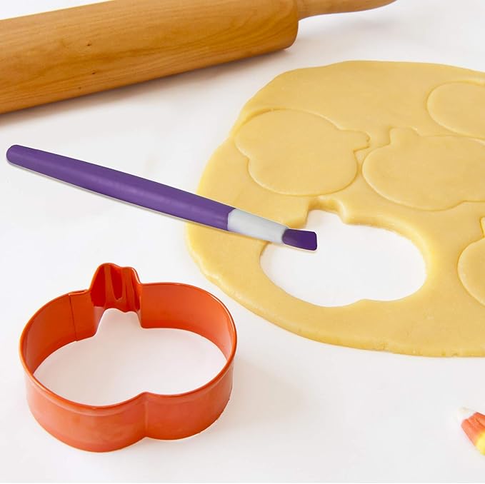 Boao 15 Pcs Cookie Decorating Supplies Tool Set Includes 6 Cookie Decorating Brushes 6 Sugar Stir Needle 3 Cake Scriber Tools for Baking Lovers Cake Fondant Decorations