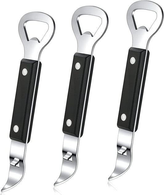 HANCELANT Can Punch Bottle Opener, Manual Stainless Steel Can Opener 3 Pack by HANCELANT