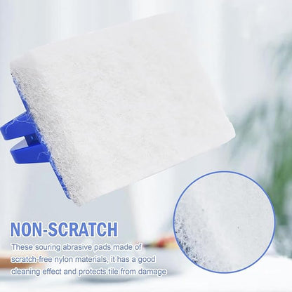 YoleShy Shower Scrubber Non-Scratch Bathtub Scrubber Heavy Duty Scrub Pad with Handle for Bathroom Tile Bathtubs Shower Tile Sink Pool Tile Spas (Blue) - Image 5