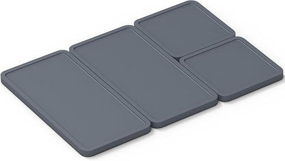 Cheat Sheets Lids - Silicone Bakeware Lid for Prepd Modular Sheet Pan Dividers - 4 Nonstick, Oven, Microwave, Dishwasher, Fridge & Freezer-Friendly Sheet Pan Divider Lids for Cooking & Storage