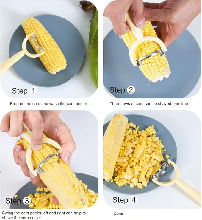 Carrot Peelers, Kitchen Vegetable Peeler Set, Including orange peeler, Corn Peeler, Corn Stripper, Potato, Apple Peelers, Y Peeler for Veggie & Fruit(Color-1) 6 Pcs - Image 2