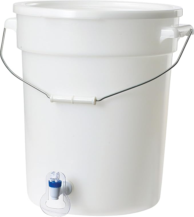 Beverage Dispenser White BPA Free Polypropylene 6 Gallon (PBDW-22) - Image 2