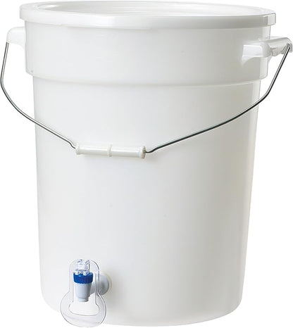 Beverage Dispenser White BPA Free Polypropylene 6 Gallon (PBDW-22) - Image 2