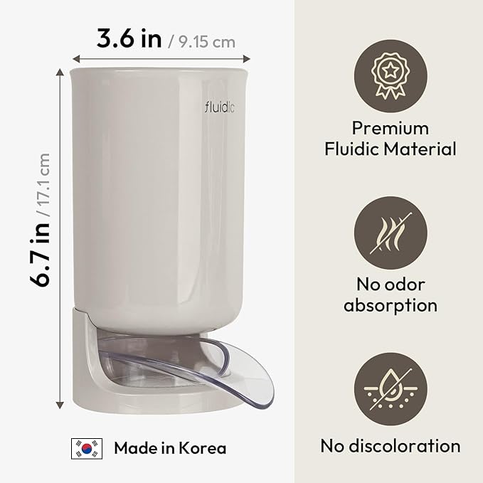 carrotez Utensil Drying Holder for Kitchen Counter, Self Draining, Small Utensil Cutlery Flatware Silverware Holder Drainer Cup, Beige, 1 ea - Image 6