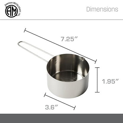 American Metalcraft MCW125 Stainless Steel Measuring Cup, Wire Handle, 1 1/4-Inch Cup - Image 4