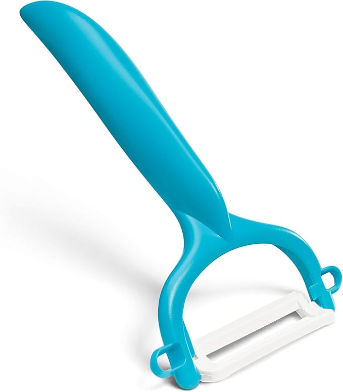 Kyocera Ceramic Horizontal Y Peeler, Blue by Kyocera