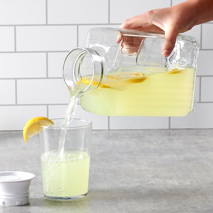 Anchor Hocking 2 Quart Bistro Pitcher with Lid, Pack of Two - Image 3