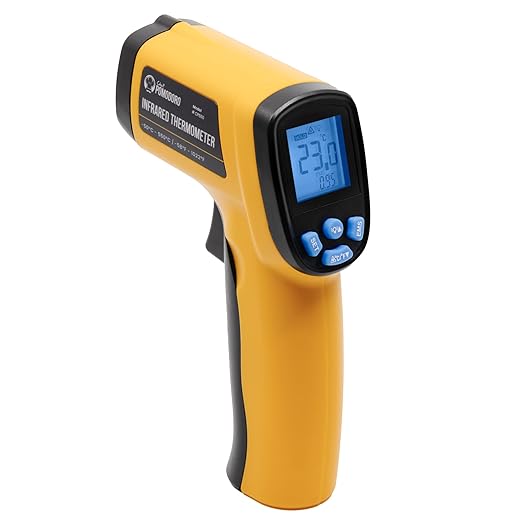 Chef Pomodoro Digital Oven Thermometer, Infrared Thermometer for Cooking, Kitchen Gadgets, LCD Display, Food Thermometer Digital for Pizza Oven, Gas Oven, Electric Oven, BBQ, and More -58℉～1022℉
