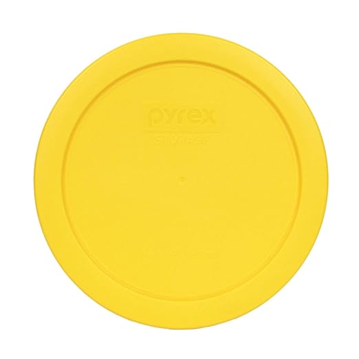 Pyrex 7201-PC 4 Cup Meyer Lemon Yellow Food Storage Replacement Lids (3-Pack) - Made in USA - Image 2