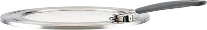 Circulon Tools and Gadgets Universal Splatter Guard Mesh Grease Cover for Pots and Pans Protects Stove, Countertop, and Kitchen from Oil when Frying, 13 Inch Splatter Guard - Stainless Steel - Image 10