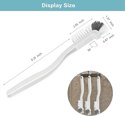 8 Pcs Dish Brush Bottle Bathroom Scrub Brushes Kitchen Cleaning Brush Right Angle Kitchen Brush Sink Household Pot Pan Edge Corners Tile Lines Brush with Stiff Bristles - Image 7