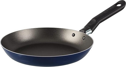 Ekco 3-Piece Frying Pan Set (7.1, 7.9 & 9.4 IN) For all Stovetops, Dishwasher Safe - Lightweight Aluminum Skillets, Non-Stick & Riveted Bakelite Handle (Hippie Chick Red & Blue) PFOA & PTFE Free