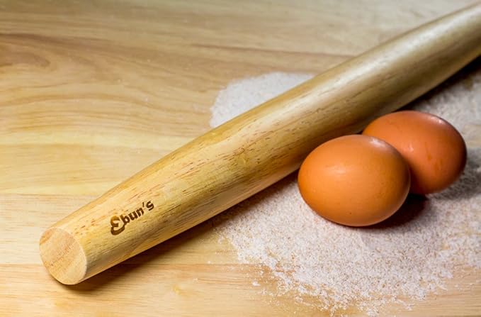 French Rolling Pin – 18 Inch Wooden Dough Roller for Baking Pizza, Pie Crust, Cookies & Pasta | Essential Kitchen Tool & Gift for Bakers, Chefs & Home Cooks - Image 8