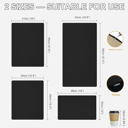 Dish Drying Mats for Kitchen Counter, Waterproof Coffee Mat for Countertop, Under Sink Mats, Coffee Bar Mat Accessories