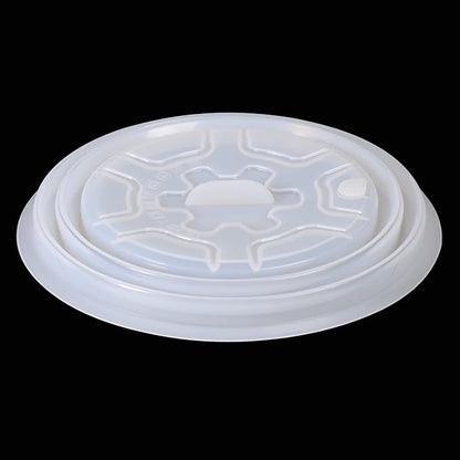 Kichwit Silicone Microwave Plate Cover Collapsible, Dishwasher Safe and BPA Free, 11", White