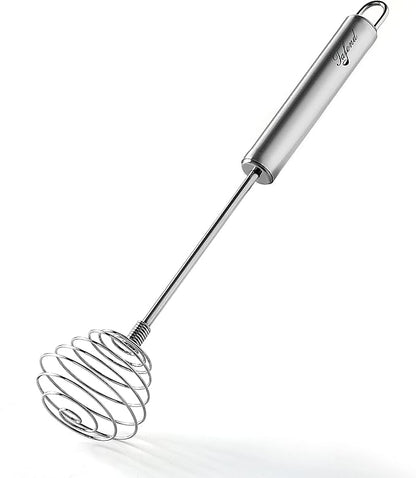Whisk, Stainless Steel Spring Whisk, Balloon Whisk Egg Beater for Blending, Whisking, Beating, or Stirring by Tafond