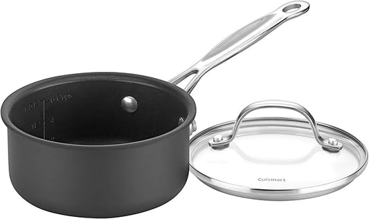 Cuisinart Chef's Classic 2 Quart PURELYCERAMIC™ Non-Stick PFAS-Free Hard Anodized Saucepan, 619C-18 by Cuisinart