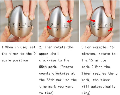 Cute Tomato Shape 360 Degree Rotating Kitchen Cooking Timer Kitchen Craft Mechanical Wind Up 60 Minutes Timer