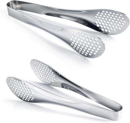 MSY BIGSUNNY 9 inch Buffet Tongs, Set of 2 Stainless Steel Food Serving Tongs - Image 2