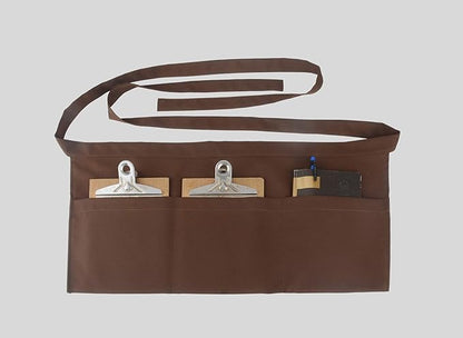 Resist water 3 big Pockets Waist Server Apron Kitchen Restaurant Unisex Half Aprons - Image 3