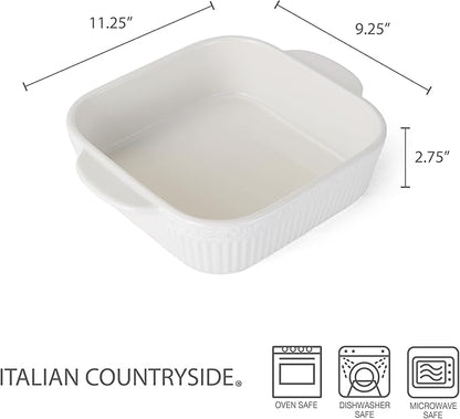 Mikasa Italian Countryside Square Casserole Baker, 9 Inch - Image 2