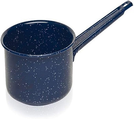 IMUSA USA Enamel Sauce Pan, 1.25-Quart, Blue