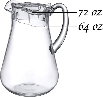 Amazing Abby - Droply - Plastic Pitcher (64 oz, 2 Quart), Clear Water Pitcher with Lid, Fridge Jug, BPA-Free, Shatter-Proof, Great for Iced Tea, Sangria, Lemonade, Juice, Milk, and More - Image 7