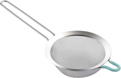 304 Stainless Steel 5.51 inch Fine Mesh Strainers for Kitchen, Colander-Skimmer with Handle, Sieve Sifters for Food, Tea, Rice, Oil, Noodles, Fruits, Vegetable 5.5 inch by SUNWUKINKitchenmasterhome