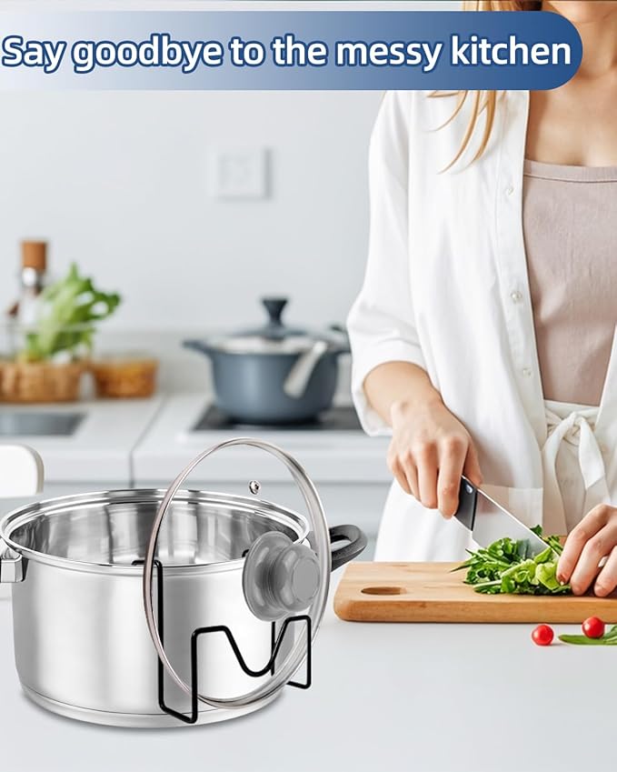 Crock Pot Lid Holder,Stainless Steel Crockpot Lid Holder Attachment,Crockpot Cover Holder,Slow Cooker Lid Holder,Lid Hanger For Crock Pot while Cooking
