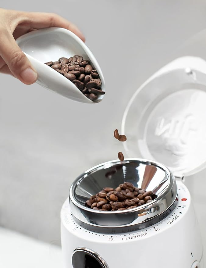 Coffee Bean Dosing Cup and Spray Bottle Set, Ceramic Single Dosing Tray for Coffee&Tea, Dosing Vessel Espresso Accessories for Coffee Bar, White - Image 5