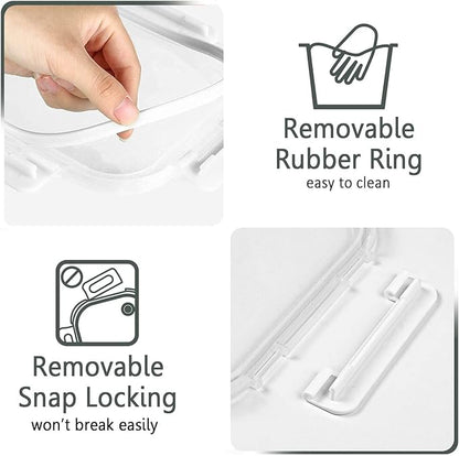 30 Pieces Glass Food Storage Containers with Upgraded Snap Locking Lids,Glass Meal Prep Containers Set - Airtight Lunch Containers, Microwave, Oven, Freezer and Dishwasher Friendly (White) - Image 8