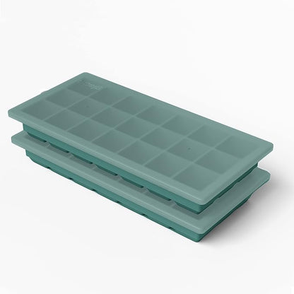 Ice Cube Tray – Small Silicone Molds with Lids, BPA-Free and Flexible for Cocktails and Beverages – Set of 2