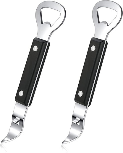 HANCELANT Can Punch Bottle Opener, Manual Stainless Steel Can Opener 2 Pack by HANCELANT