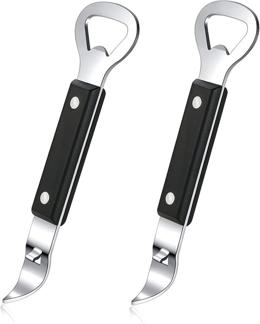 HANCELANT Can Punch Bottle Opener, Manual Stainless Steel Can Opener 2 Pack by HANCELANT