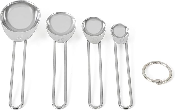 Martha Stewart Richburn 4-Piece Stainless Steel Measuring Spoons Set – Durable and Accurate Kitchen Measuring Tools for Baking and Cooking - Image 5