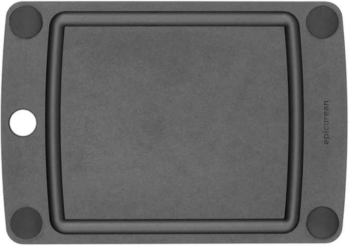 Epicurean All-In-One Cutting Board with Non-Slip Feet and Juice Groove, 10" × 7", Slate/Black - Image 4