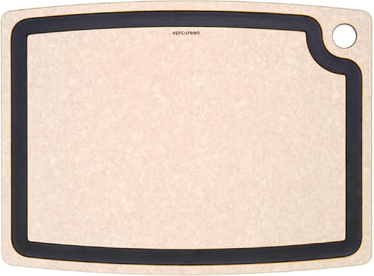 Epicurean Gourmet Series Cutting Board with Juice Groove, 17.5-Inch by 13-Inch, Natural/Slate by Epicurean