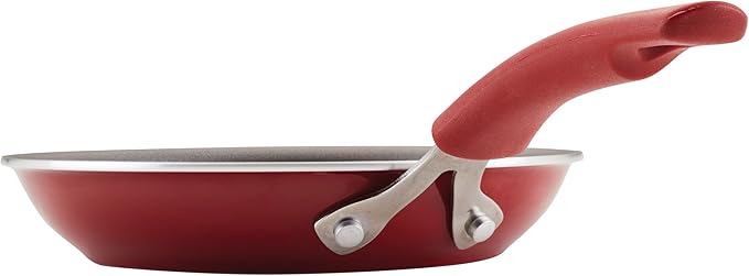 Rachael Ray Cook + Create Nonstick Frying Pan/Skillet, 8.5 Inch, Red - Image 9