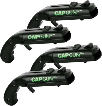 cap gun bottle opener launcher shooter funny shooting gun creative beverage bottle opener, suitable for party games, family gatherings, outdoor barbecues (4 PC black)