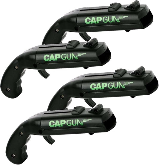 cap gun bottle opener launcher shooter funny shooting gun creative beverage bottle opener, suitable for party games, family gatherings, outdoor barbecues (4 PC black)