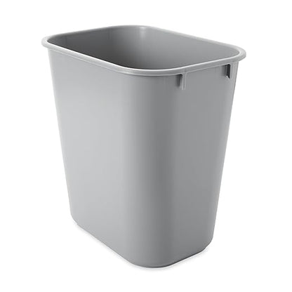 Rubbermaid Commercial Products Deskside Wastebasket/Trash Can, 3.25-Gallon/13-Quart, Gray, Plastic, for Bedroom/Bathroom/Office, Fits Under Desk/Sink/Cabinet - Image 2