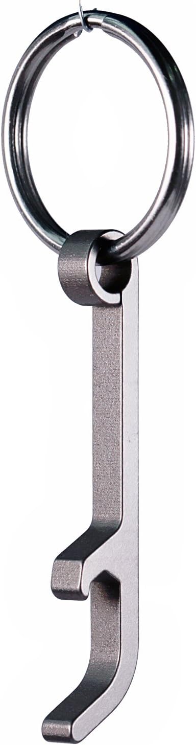 Ultra-Lightweight Titanium Keychain Bottle Opener with Key Ring | Rust-Proof and Durable Mini Beer Opener Tool for Keychain, Camping, Travel, EDC | Xthel XKBO-901 by XTHEL