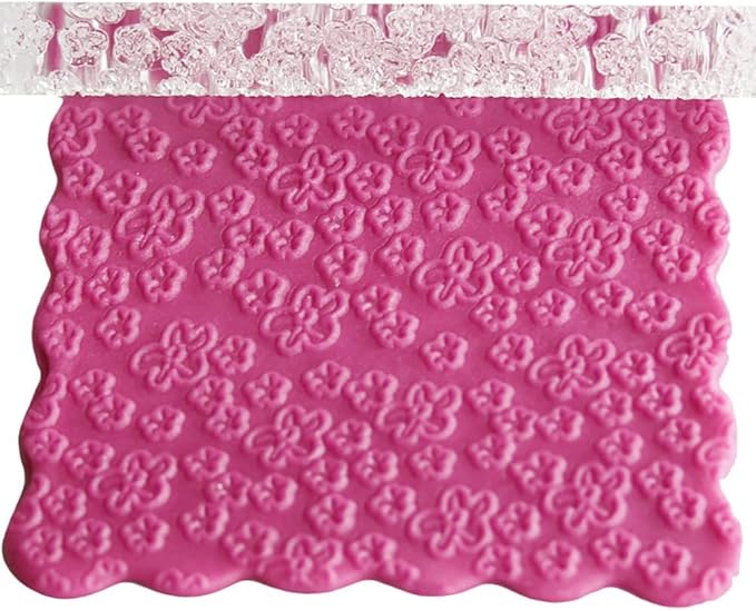 Rengue Acrylic Rolling Pin with 28 Patterns, Compliant Material, Comfortable Grip, 16 X 1 Cm, Lightweight for Dough and Pastry Acrylic Rolling Pin with 28 Patterns, Nan Kitchen (#21)