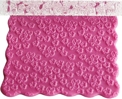 Rengue Acrylic Rolling Pin with 28 Patterns, Compliant Material, Comfortable Grip, 16 X 1 Cm, Lightweight for Dough and Pastry Acrylic Rolling Pin with 28 Patterns, Nan Kitchen (#21)