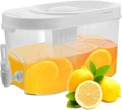 GLEAVI Beverage Dispenser with Spigot: Family Fridge Pitcher - Drink Container for BBQs & Soccer Tailgating (1-Gallon/135oz)