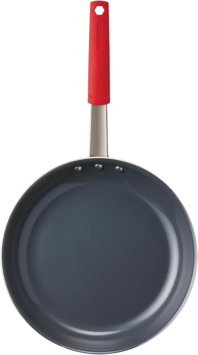 Tramontina Professional 12-Inch Ceramic Non Stick Large Frying Pan, Heavy-Gauge Aluminum Skillet with Ceramic Nonstick Coating, Dishwasher and Oven Safe, Gray - Image 2