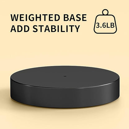 YUMORE Paper Towel Holder Countertop, Black Paper Towel Holder with Weighted Base Non Slip, Standing Paper Towel Roll Holder for Kitchen Bathroom, Stainles Steel (Matte Black) - Image 7