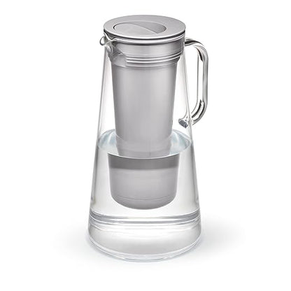 LifeStraw Home – Water Filter Pitcher, 7-Cup, Pebble, BPA Free Designed for Everyday Protection Against Bacteria, parasites, microplastics, Lead, Mercury, PFAS, and A Variety of Chemicals by LifeStraw