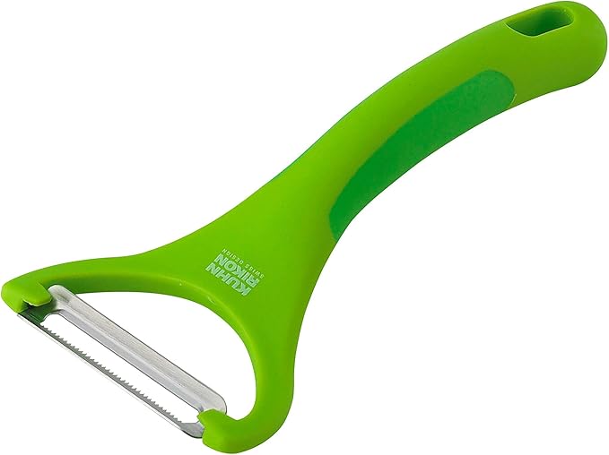 Kuhn Rikon Auto Safety LidLifter/Can Opener with Ring Pull, 8 x 2.5 x 2.75 inches, Black & Piranha Y Peeler, 6.25-inch, Green - Image 5